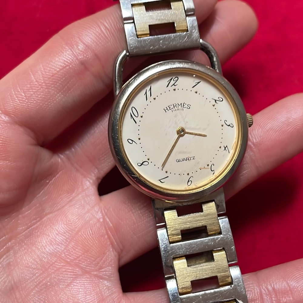 Hermes Two- Tone Watch